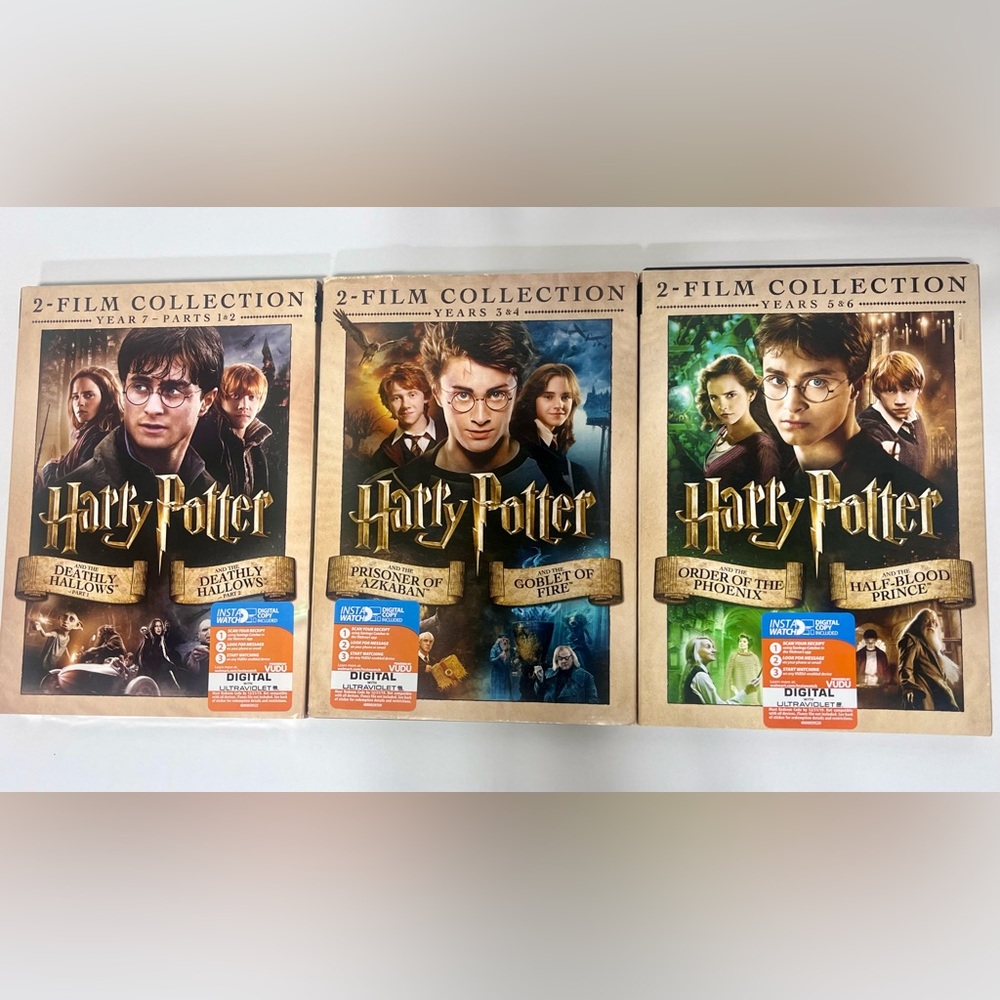 Harry Potter 2 Film Collection-3 DVD‘s -Lot of 3 - Years 1-6